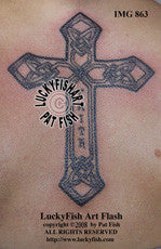 Faith Cross Celtic Tattoo Design 1