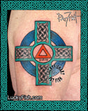Recovery Cross Celtic Alcholics Anonymous Tattoo Design