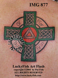Recovery Cross Celtic Addiction Tattoo Design 