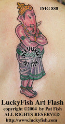 Ganesha Indian Tattoo Design 1