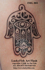 Hand of Fatima Tattoo Design 1