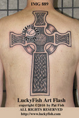 Pictish Cross Celtic Tattoo Design 1