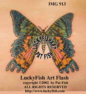 Sunset Butterfly Tattoo Design 1