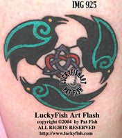Raven Heart Celtic Tattoo Design 1