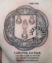Shield Crest Knots Celtic Tattoo Design 1