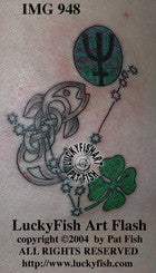 Pisces Constellation Celtic Astrology Tattoo Design