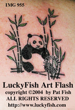 Pretty Panda Chinese Tattoo Design 1