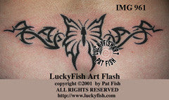 Tribal Butterfly Tattoo Design 1