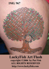 Lattice Tree of Life Celtic Tattoo Design 1