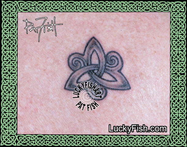 Survivor Symbol Celtic Knot Tattoo Design