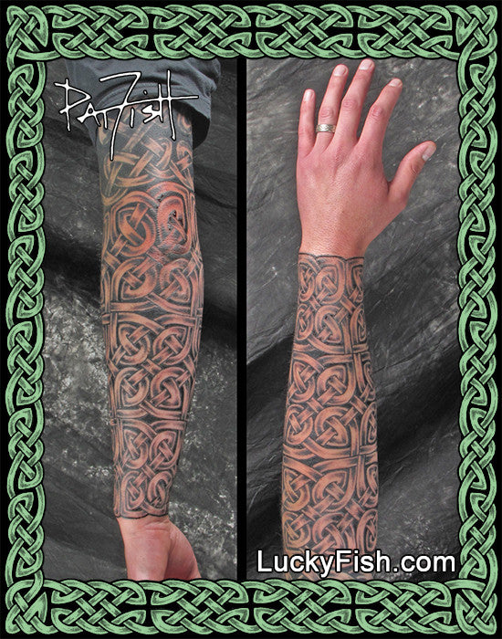 Long Body Armor Warrior Celtic Tattoo Design