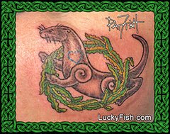 Sea Otter Tattoo Design